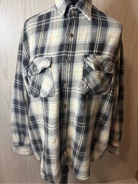 CE Schmidt Workwear Flannel Shirt Men Large 100% Cotton